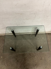 36”W Four Legged Glass Coffee Table