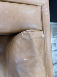 Modern Camel Leather Sofa