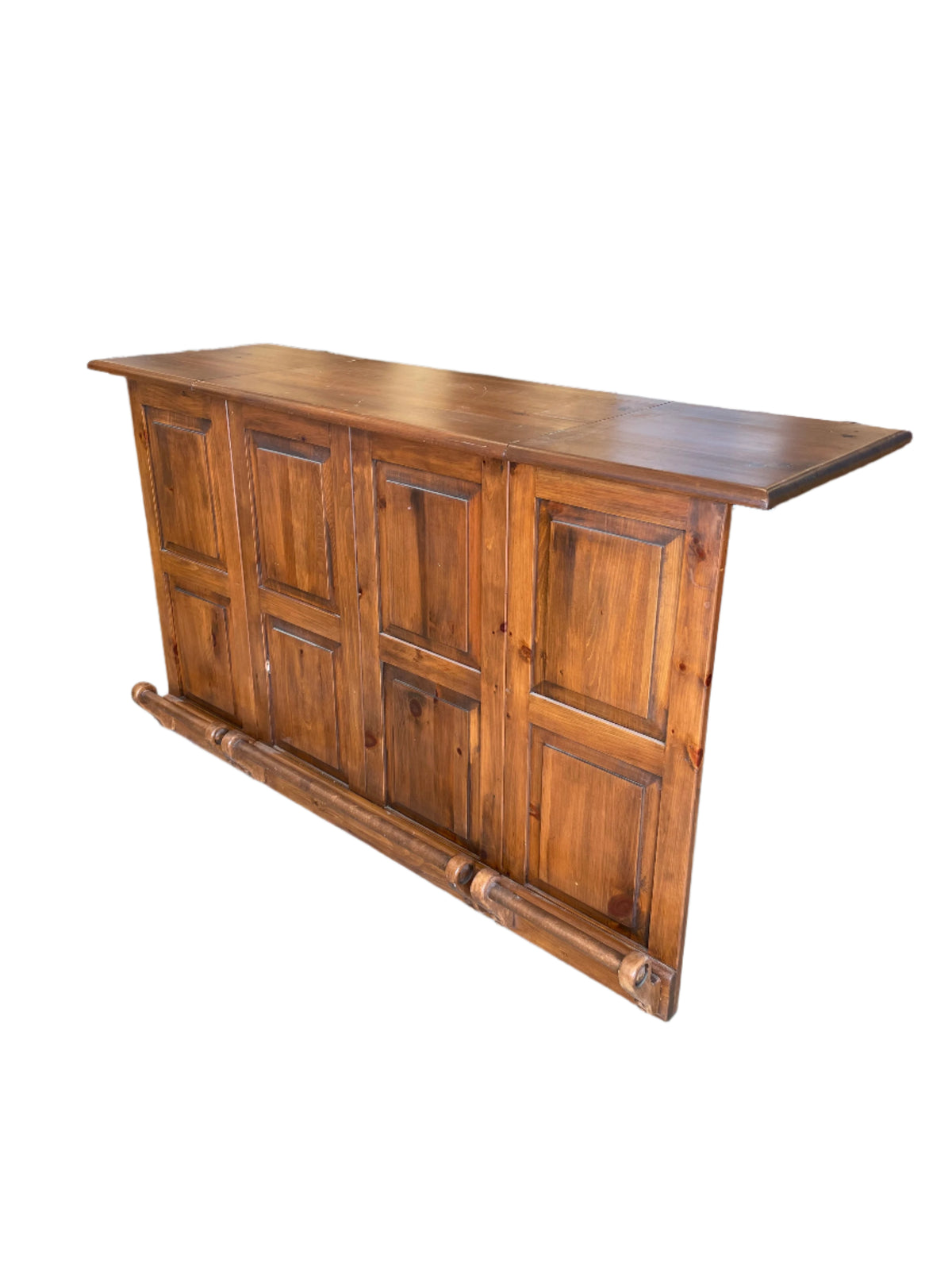 Solid Wood Portable Liquor Cabinet/Bar