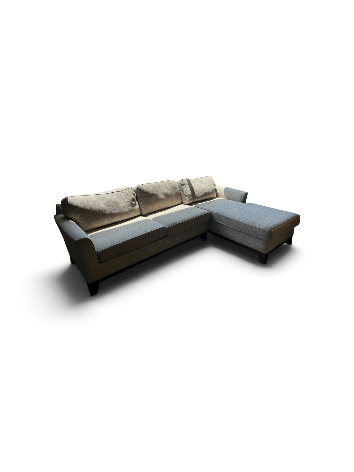 L-Shaped Sectional with Chaise in Cream
