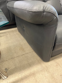 63 inch Black Leather Loveseat Sofa*