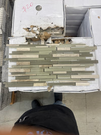 Glass and Stone Blend Mosaic Tile 12.5x12.5 inches