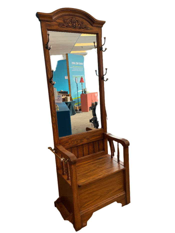 Mudroom Bench with Mirror