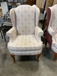 26" Floral Wing Back Chair