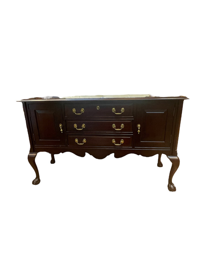Solid Wood 3-Drawer Sideboard