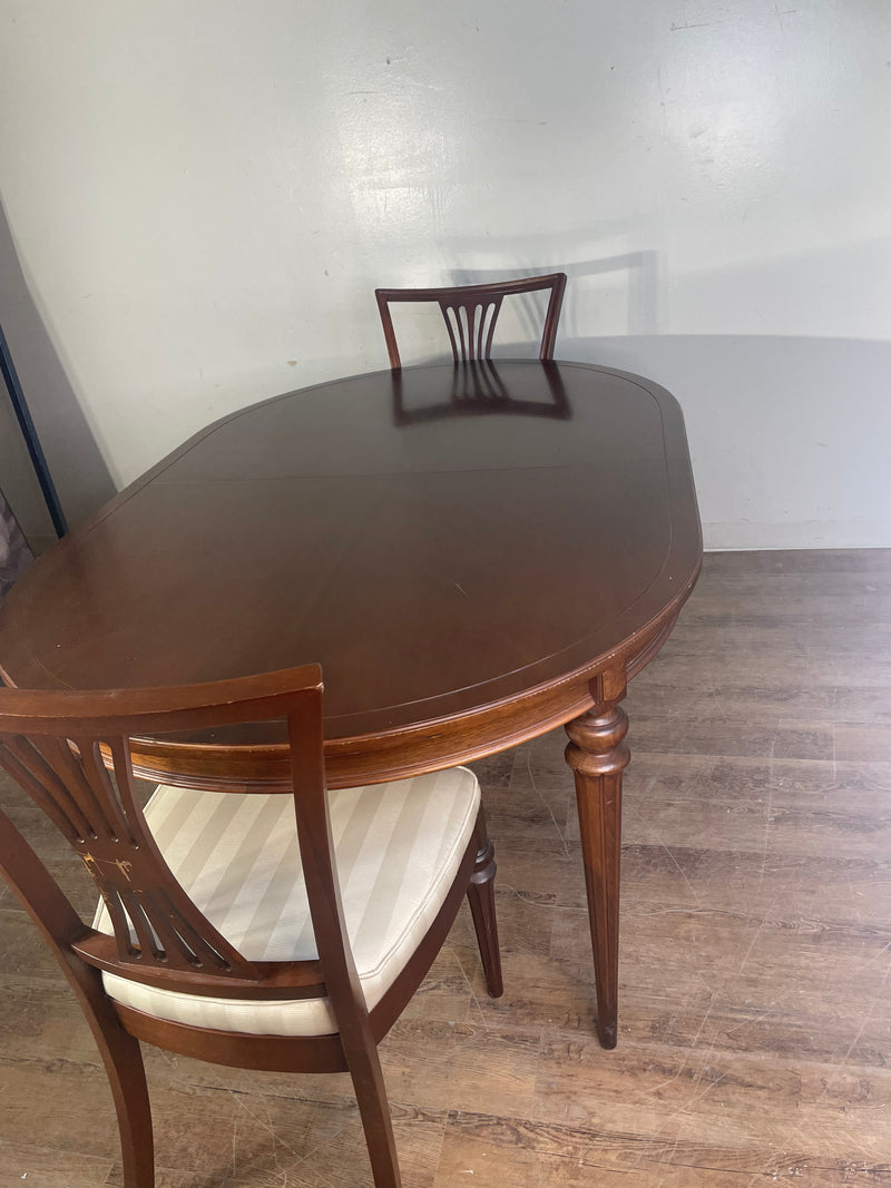 Solid Wood Dining Table with 2 Chairs