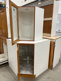 9 Pc Maple Color Kitchen Cabinet Set