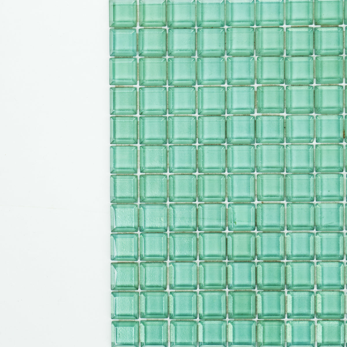Glass Mosaic Tiles - Mint Teal