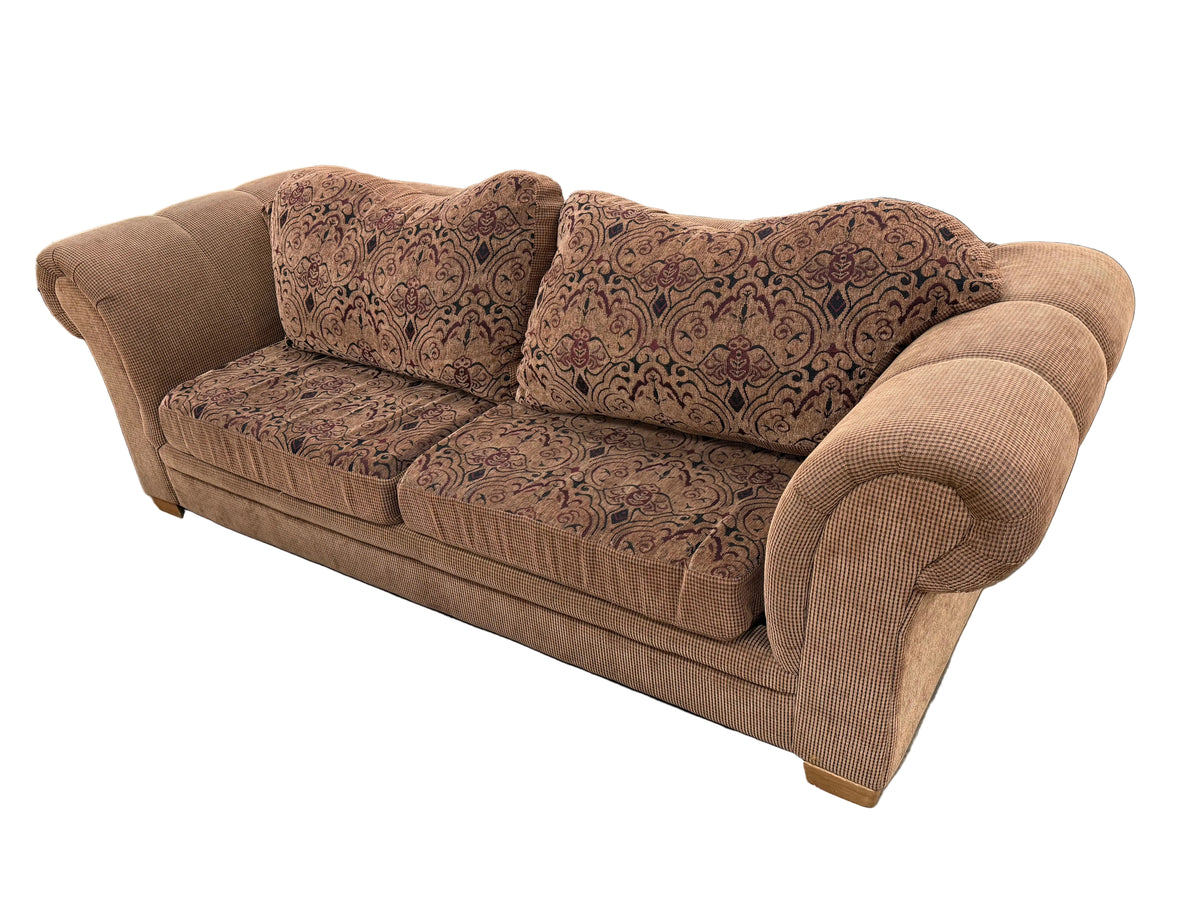Light Brown Corduroy-Styled Sofa