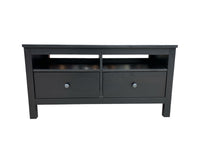 Black TV Stand with 2 Drawers