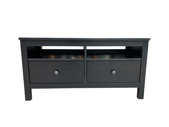 Black TV Stand with 2 Drawers