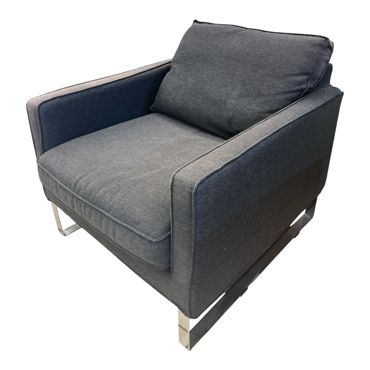 Melby Grey Upholstered Armchair