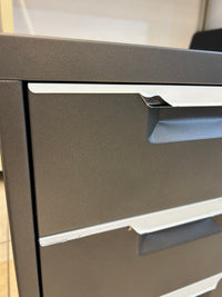 Grey Three-drawer Filing Cabinet