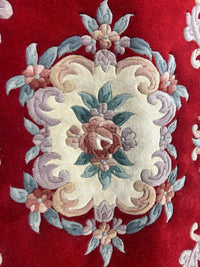 Red Rose Pure 100% Wool 3' x 5' Rug
