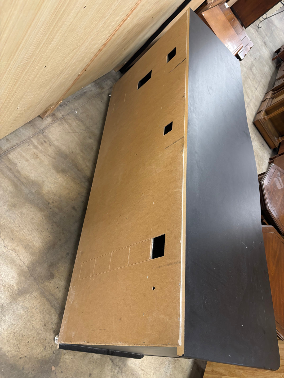 Black Wooden Entertainment Center