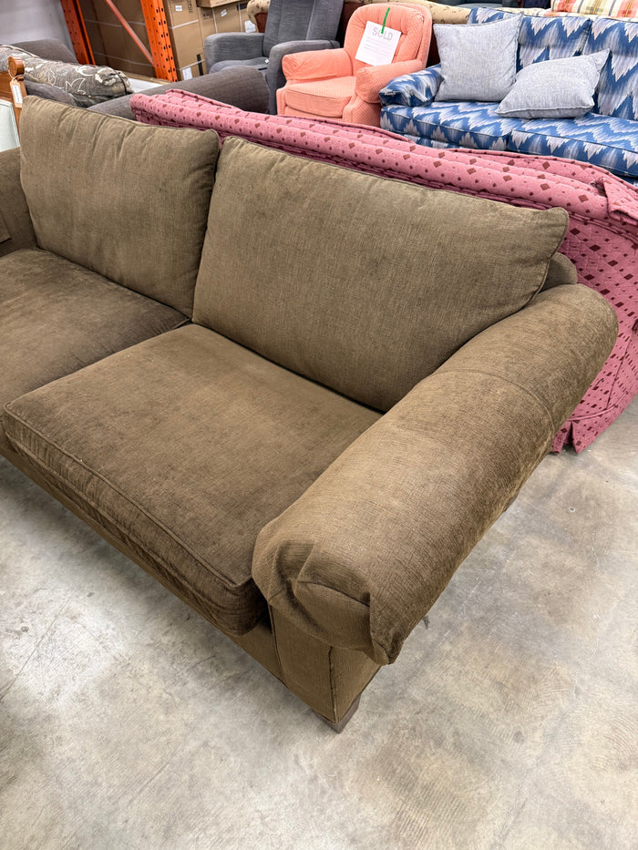 Brown Two-Seater Sofa