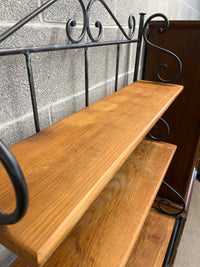 36" Bakers Rack Style Hutch