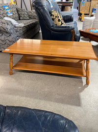 48"W Solid Wood Coffee Table