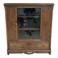 Vintage Blocky Curio Cabinet