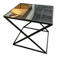 Mirror Top Side Table