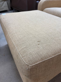 29 "W Beige Armchair And Ottoman Set