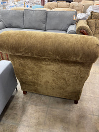 Olive Green Traditional Push-Back Reclining Armchair