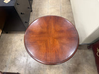 Dark Brown Circular Side Table