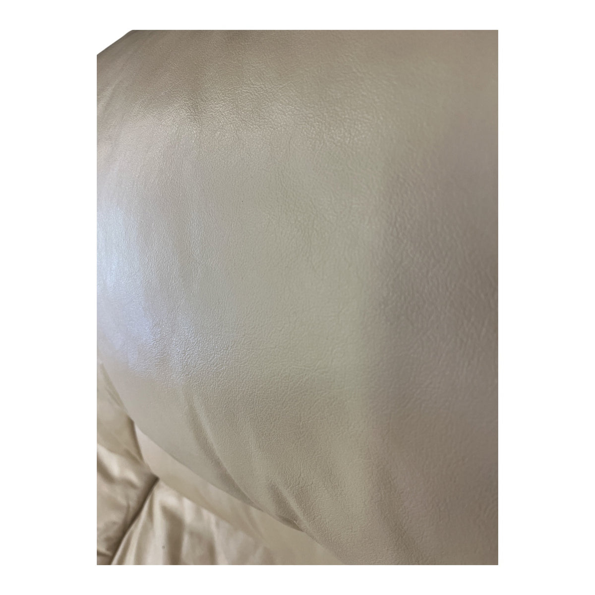 Faux Leather Beige Sofa