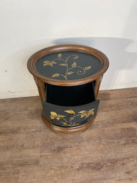 Oval 3-Drawer End Table