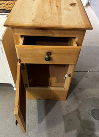 Tall Solid Wood Table With Storage