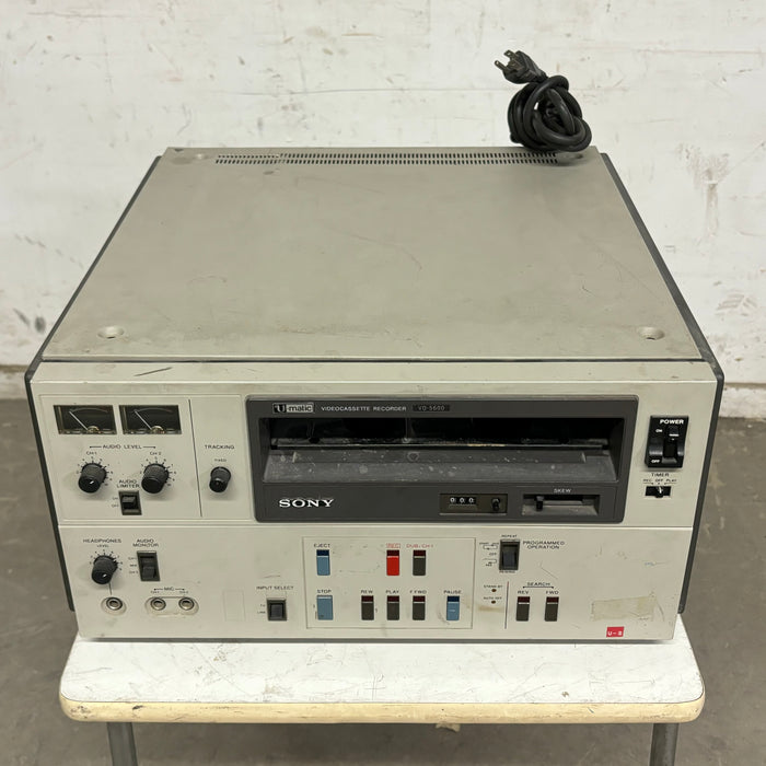 Sony U-matic Videocassette Recorder, VO-5600