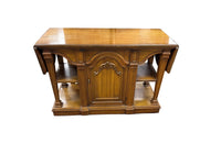 Wooden Drop-Leaf Buffet Cabinet