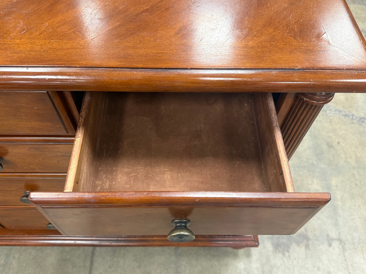 Triple Cherry Solid Wood Dresser with a Mirror