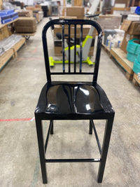 Kipling Gunmetal Black Metal Counter Stool