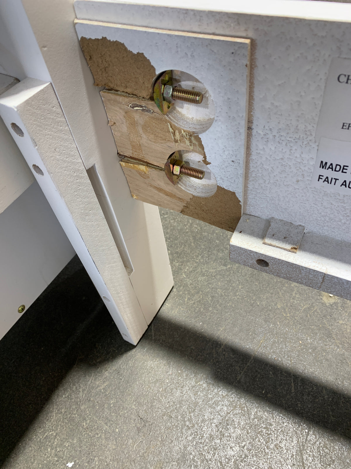 White Double Size Bedrame