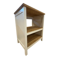 White and Oak Kitchen Island (Never Been Used)