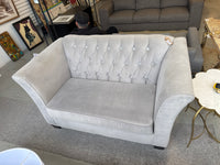 64" Wide Light Gray Loveseat