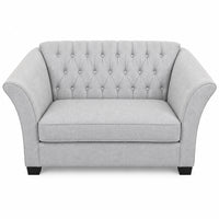 64" Wide Light Gray Loveseat