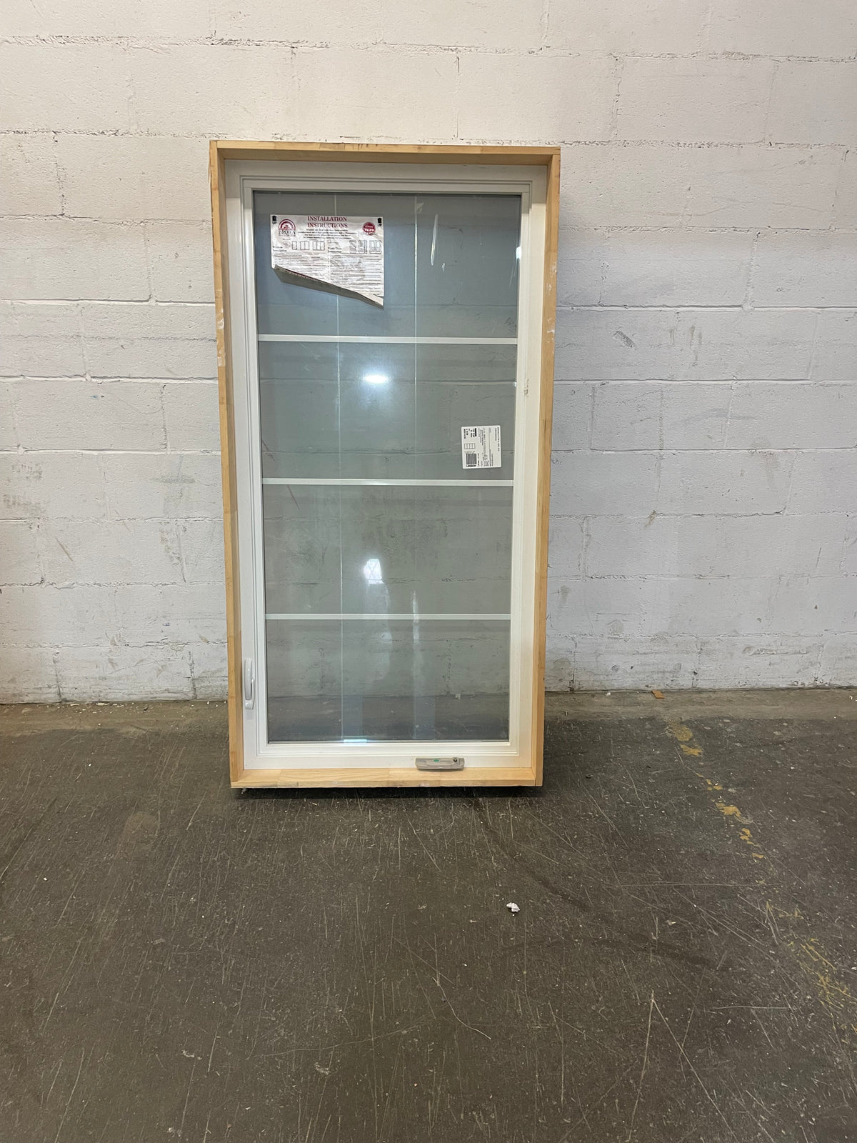 32"W x 62"H Casement Window in Brown