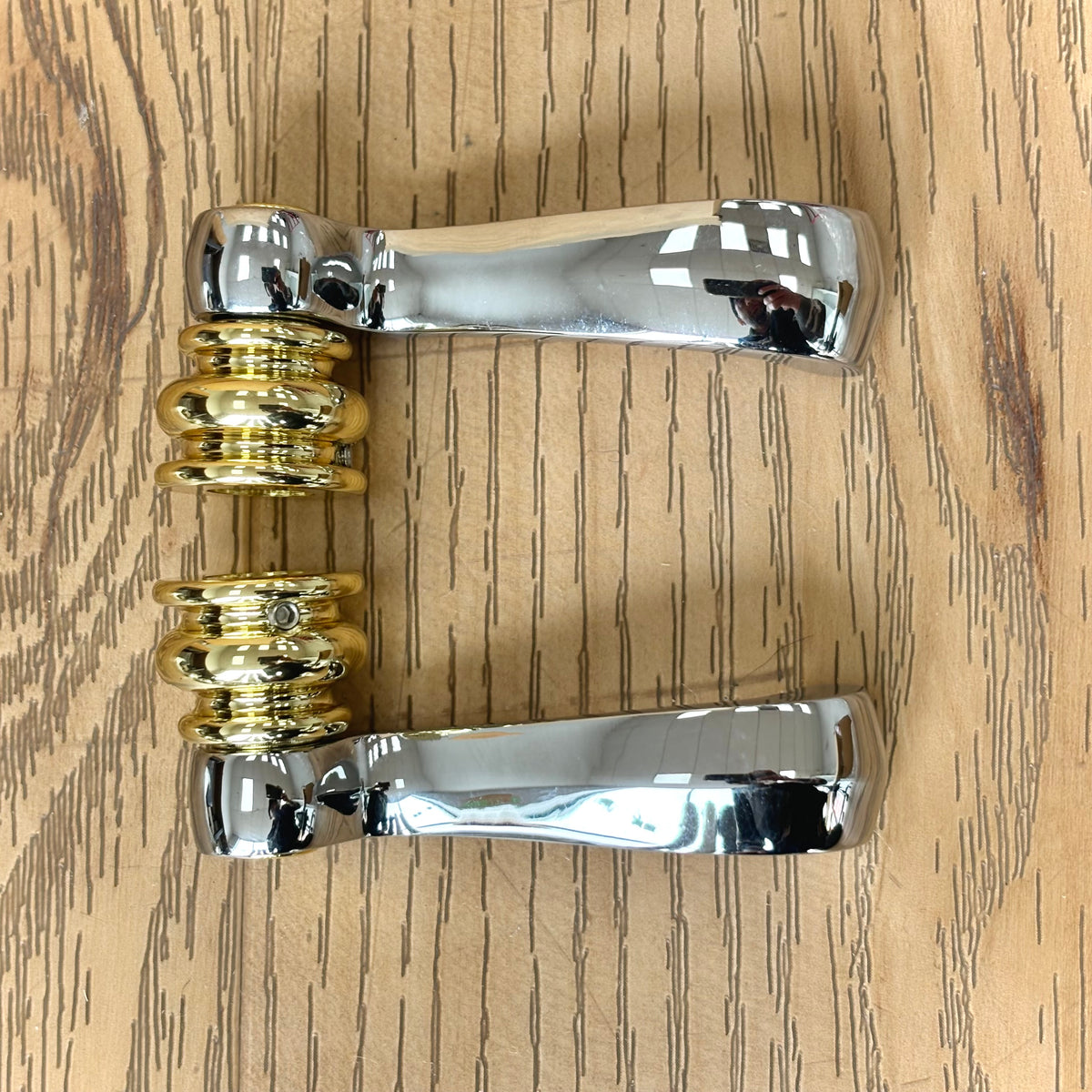 5-Piece Tub Filler Trim Set with Curved Spout, Chrome &  Brass – T5FKL80L-CHBB