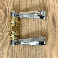 5-Piece Tub Filler Trim Set with Curved Spout, Chrome &  Brass – T5FKL80L-CHBB