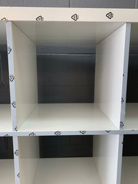 16 Cube White Shelf Unit