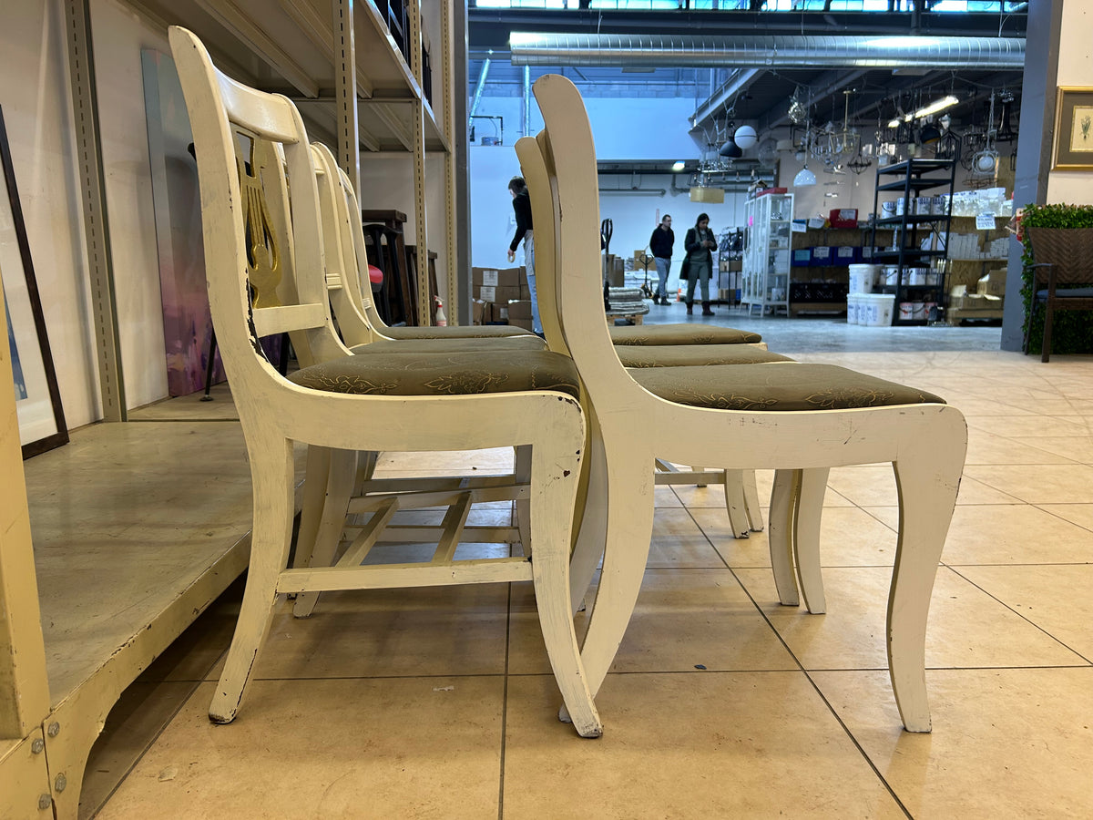 Classic Lyre-Back Dinning Chairs Set