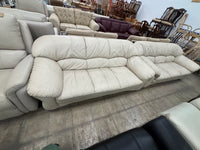 Off-White Leather Couch
