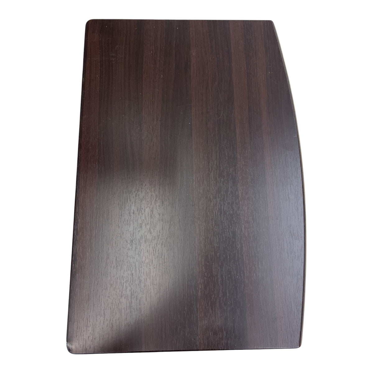 Adjustable Desk with Woodgrain Top and Rolling Base