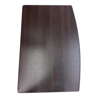 Adjustable Desk with Woodgrain Top and Rolling Base