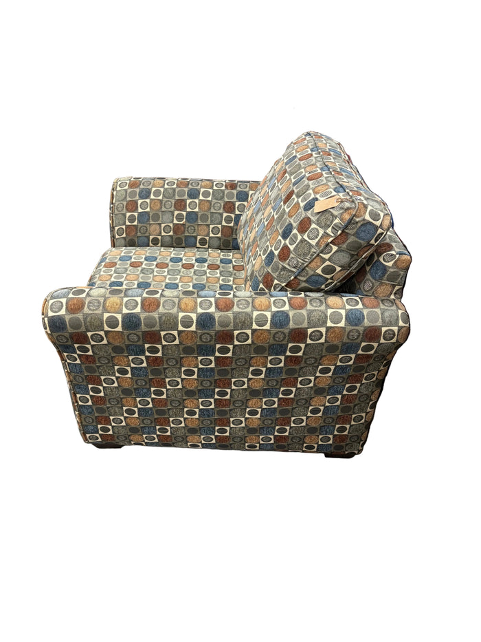 Geometric Patterned Accent Chair