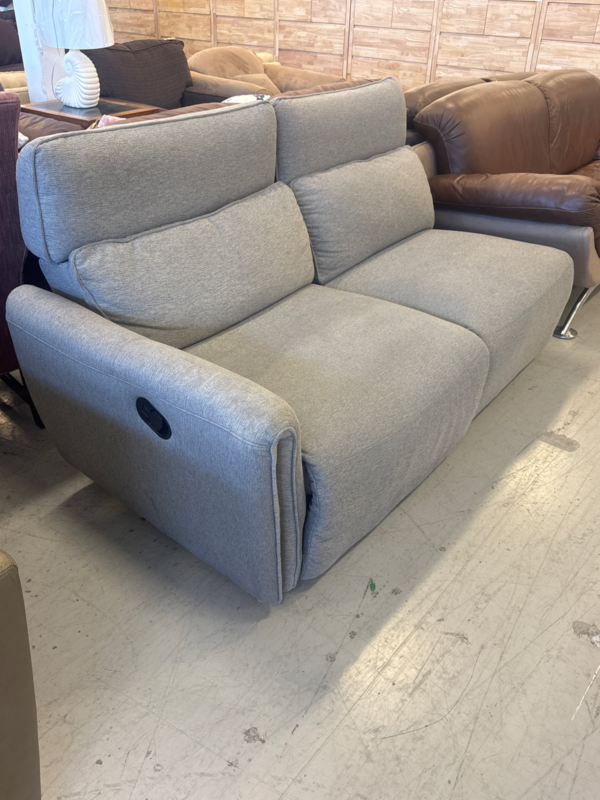 Contemporary Reclining Fabric Sofa