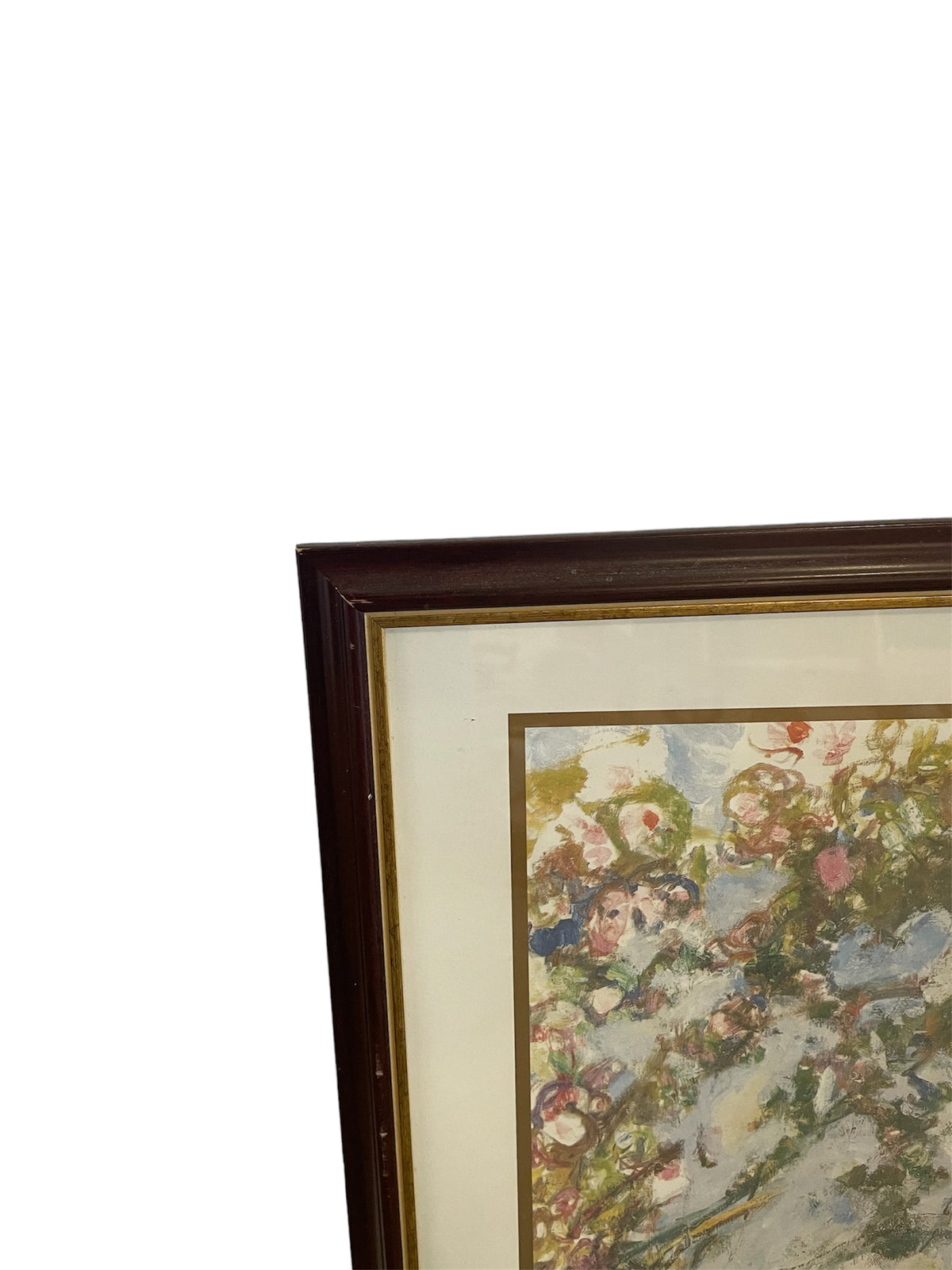 Framed Monet Les Roses Wall Art