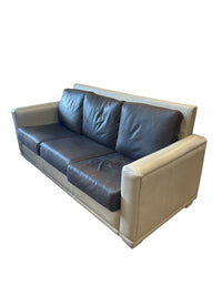 2-Tone Faux Leather 3-Seater Sofa